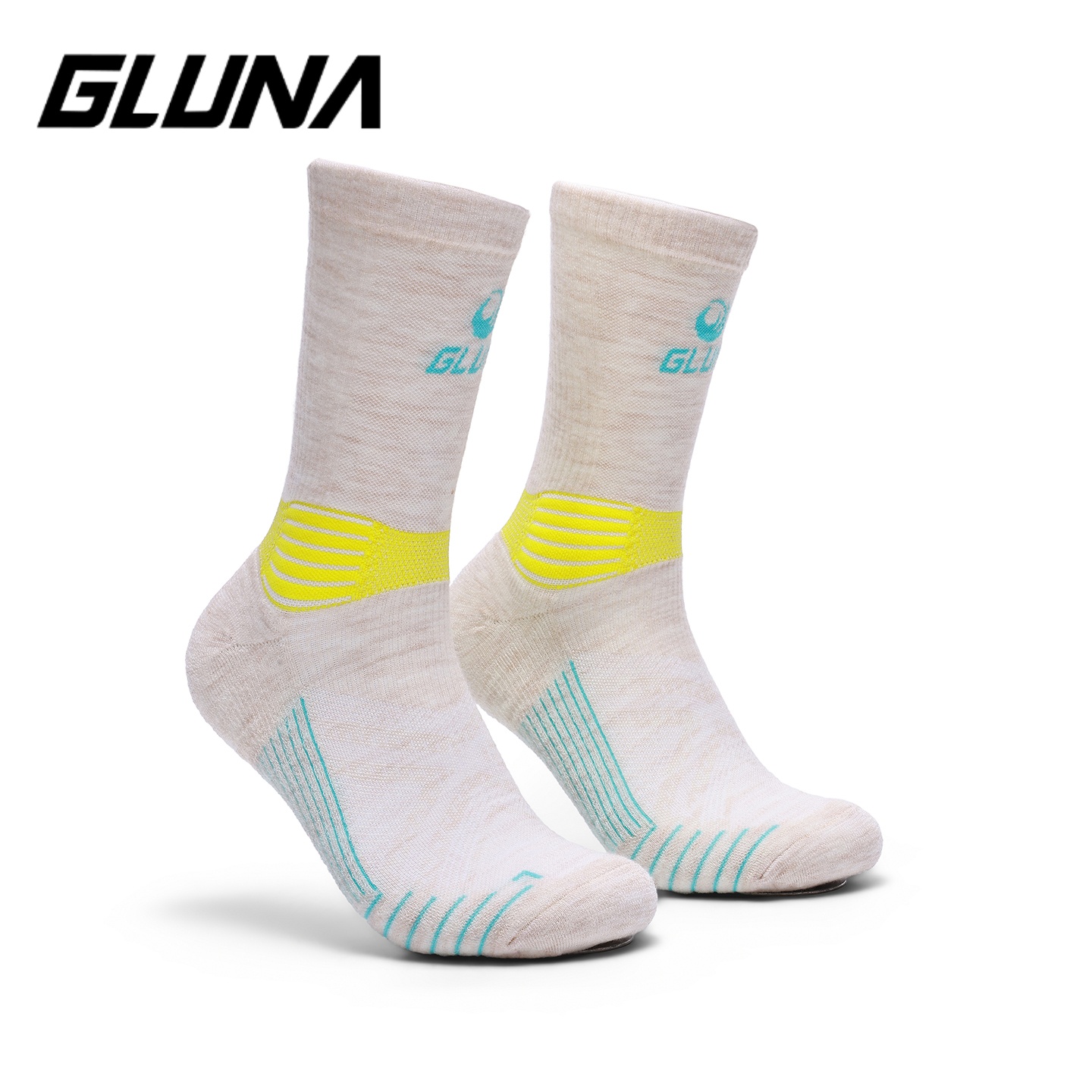 Wool Hiking Sock - GLUNA Sportsocken zum Wandern und Laufen,